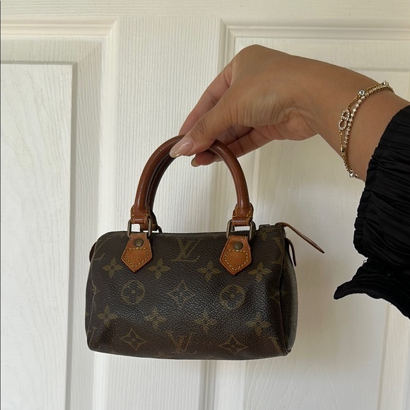Vintage Louis Vuitton Brown Monogram Mini Speedy Bag - Picture 1 of 6